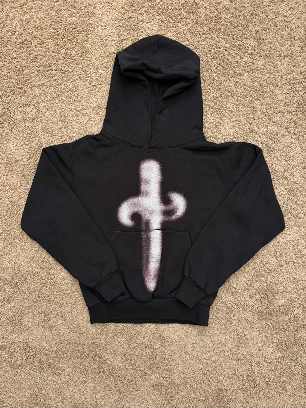 RARE Drake x 21 Savage 2023 “It’s all a blur” Tour Hoodie Dagger Graphic Small